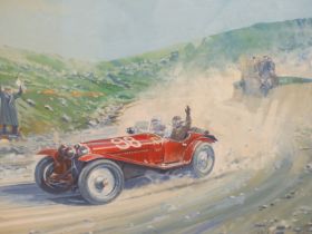 RODNEY DIGGENS (B 1937), ARR. NUVOLARI AND CAMPAGNONI IN AN ALFA ROMEO 8C-2300 MM ON THE FUTA