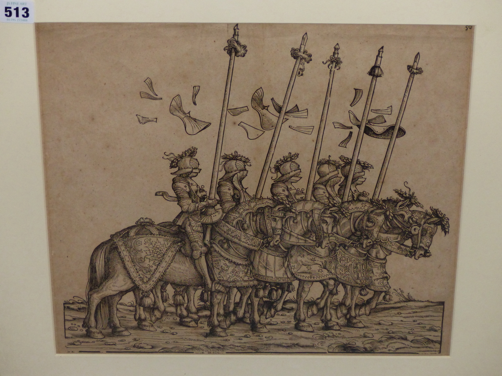 AFTER HANS BURGKMAIR (1473-1531) THE TRIUMPHAL PROCESSION OF MAXIMILIAN INTO AUGSBURG- WOODCUT- - Image 3 of 5