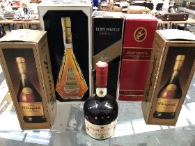 6 BOTTLES COGNAC TO INCLUDE BISQUIT VSOP FINE CHAMPAGNE 100CL 40% VOL, BISQUIT THREE STAR COGNAC