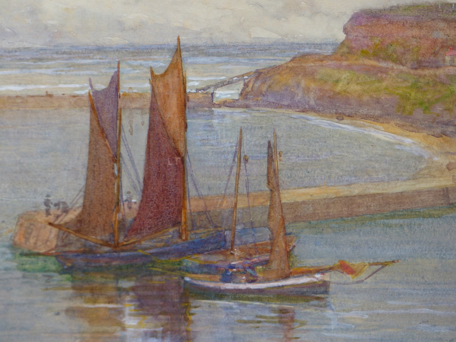 J. C. DRUMMOND, (19th/20th CENTURY) VIEW OF WHITBY, SIGNED AND DATED 1901, WATERCOLOUR, MOUNTED - Image 3 of 7