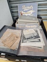 A MILITARY ALBUM, VARIOUS LETTERS, POSTCARDS AND HAND WRITTEN EPHEMERA