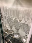 ANTIQUE AND LATER DRINKING GLASSES.