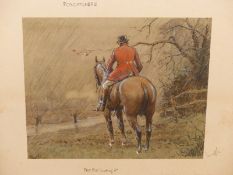 SNAFFLES (CHARLES JOHNSON PAYNE), (1844-1967), "FOXCATCHERS - FOR THE LOVE OF IT", SIGNED IN