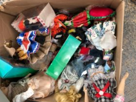 A LARGE QUANTITY OF COSTUME DOLLS