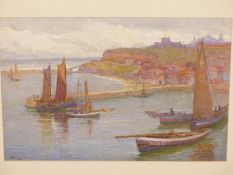 J. C. DRUMMOND, (19th/20th CENTURY) VIEW OF WHITBY, SIGNED AND DATED 1901, WATERCOLOUR, MOUNTED