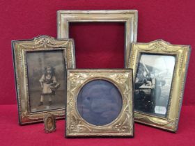 FIVE LATE 20th C. SILVER PHOTOGRAPH FRAMES, THE LARGEST BIRMINGHAM 1993. 25 x 20cms