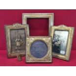 FIVE LATE 20th C. SILVER PHOTOGRAPH FRAMES, THE LARGEST BIRMINGHAM 1993. 25 x 20cms