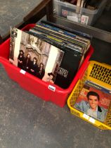 A COLLECTION OF RECORD ALBUMS, TOGETHER WITH SEVEN ELVIS AND OTHER SINGLE RECORDS.