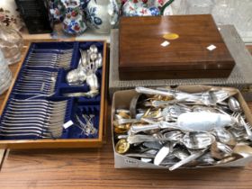 VARIOUS PART CANTEENS OF CUTLERY