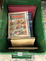 A 1947 DANDY COMIC AND VARIOUS BOOKS ETC.