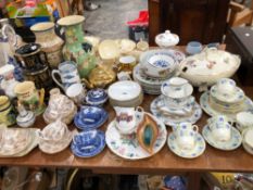 A ART DECO DINNER SET AND A LARGE QUANTITY OF OTHER CHINA WARES