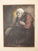 CONTINENTAL SCHOOL (EARLY 20th CENTURY), PORTRAIT OF AN ELDERLY JEWISH GENTLEMAN, ROBED AND