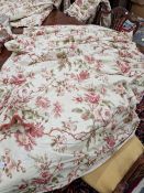 FOUR PAIRS OF COLEFAX AND FOWLER FLORAL PATTERN CURTAINS 267 X 97cm AND 200 X 110cm WITH THREE