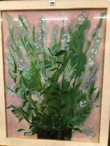 ITALIAN SCHOOL (20th CENTURY), STILL LIFE OF WILD FLOWERS IN A POT, INDISTINCTLY SIGNED, OIL, 58.5 X