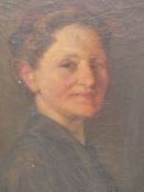 BRITISH SCHOOL (EARLY 20th CENTURY), BUST LENGTH PORTRAIT OF A LADY IN PLAIN ATTIRE, OIL ON