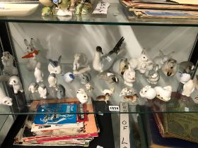 THIRTY SIX LOMONOSOV PORCELAIN ANIMAL FIGURES