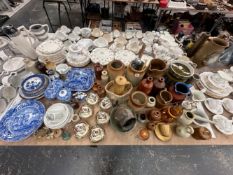 STONEWARE AND OTHER JARS, SPODES ITALIAN PATTERN WARES, COALPORT COFFEE CANS, WEDGWOOD BEATRIX