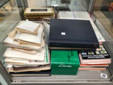 A LARGE COLLECTION OF VARIOUS STAMPS, SOME IN ALBUMS, LOOSE ETC.