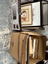 A COLLECTION OF ANTIQUE AND LATER FURNISHING PICTURES INCLUDING WATERCOLOURS, PRINTS ETC.