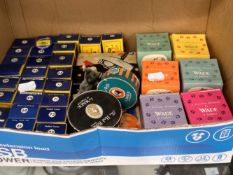 A COLLECTION OF BOXED WADE WHIMSIES, BOXED MATCHBOX CARS ETC.