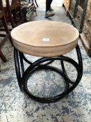 A BENTWOOD CIRCULAR STOOL