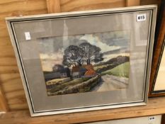 FOUR WATERCOLOURS ON RURAL SCENES VARIOUS HANDS FRAMED AND UNFRAMED (4)