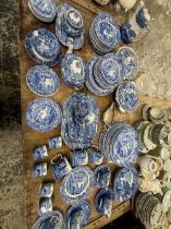 COPELAND'S SPODE BLUE AND WHITE ITALIAN WARE PART DINNER SERVICE.
