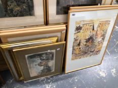 A COLLECTION OF PRINTS AND ORIGINAL WORKS BY VARIOUS HANDS (7)