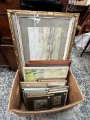 A COLLECTION OF ANTIQUE AND LATER DECORATIVE PRINTS AND PICTURES
