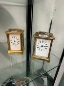 TWO CARRIAGE TIMEPIECES
