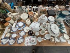 MEAKIN, GROVESNOR AND OTHER TEA AND DINNER WARES TOGETHER WITH SOME PORTMEIRION CERAMICS