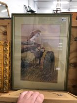 FRAMED PRINT AFTER ROBERT E FULLER OF AN OWL