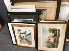 A GROUP OF VARIOUS DECORATIVE PRINTS AND ORIGINAL WORKS BY VARIOUS HANDS (12)
