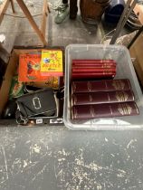 THREE SHAKESPEARE VOLUMES, 5 WWII VOLUMES, CHILDRENS BOARD GAMES, AN OLYMPUS CAMERA, ETC