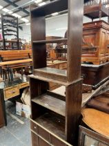 TWO VINTAGE BOOKCASES (2)