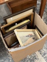 A COLLECTION OF ANTIQUE AND LATER PRINTS AND VARIOUS WATERCOLOURS