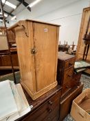 A VICTORIAN PINE WASH STAND CABINET