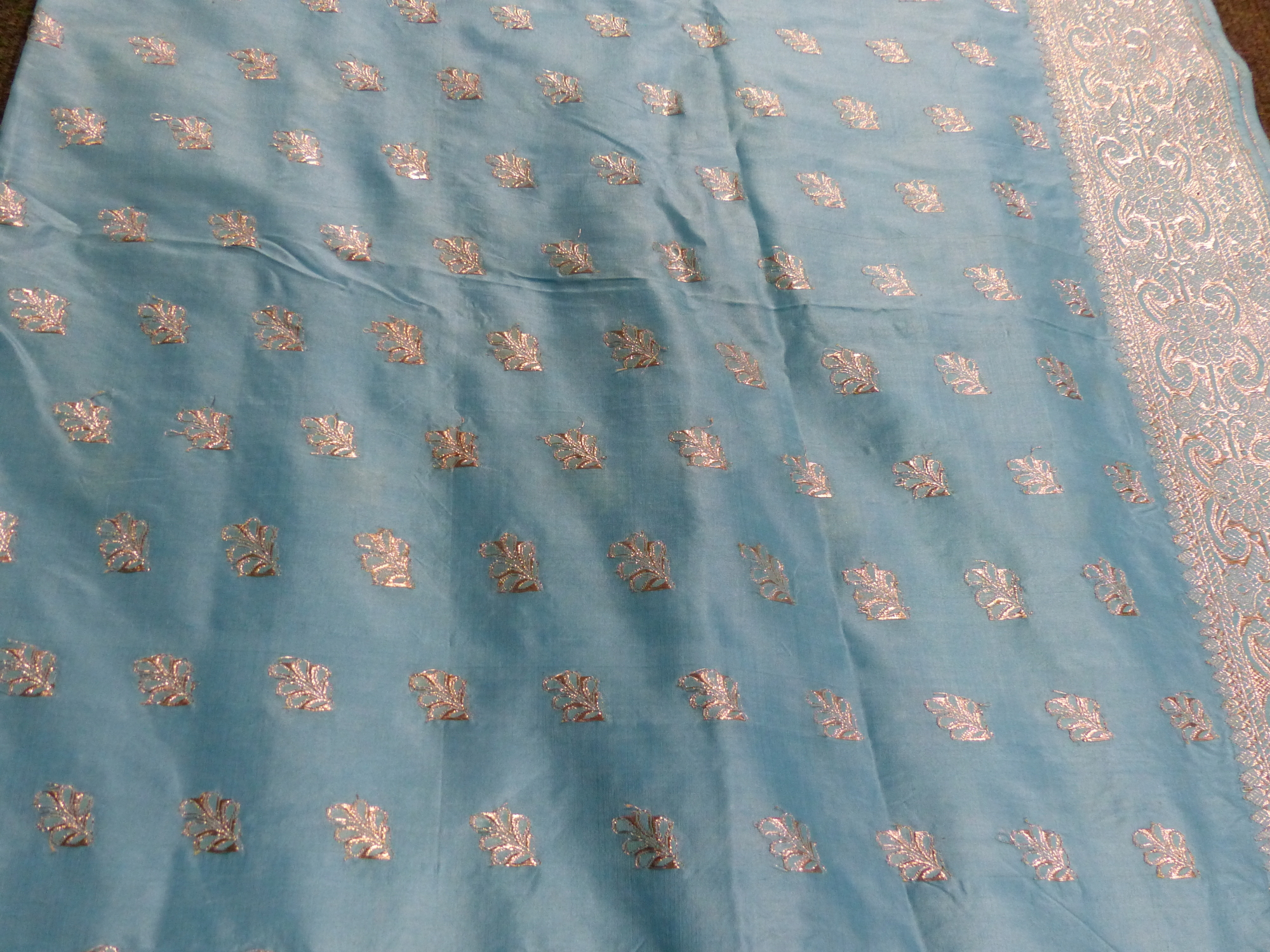TWO EASTERN PANELS TOGETHER WITH SILK SARI - Image 6 of 14