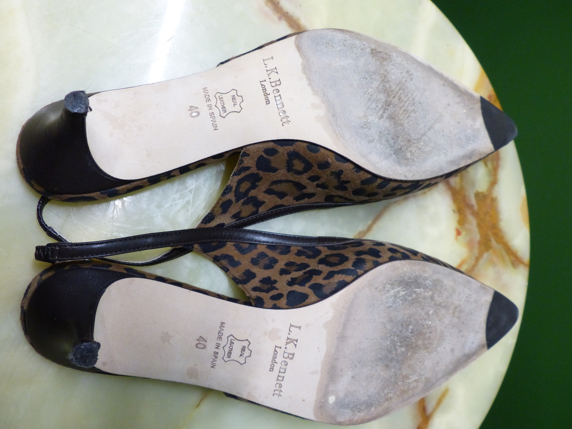 SHOES. L.K BENNETT.LONDON LEOPARD PRINT SUEDE SIZE UK 40 - Image 3 of 5