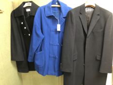 A LADYS WOOL JACKET: BLUE, SIZE 14,TOGETHER WITH A LADYS WOOL JACKET: PLANET, BLACK, ARMPIT TO