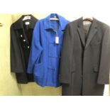 A LADYS WOOL JACKET: BLUE, SIZE 14,TOGETHER WITH A LADYS WOOL JACKET: PLANET, BLACK, ARMPIT TO