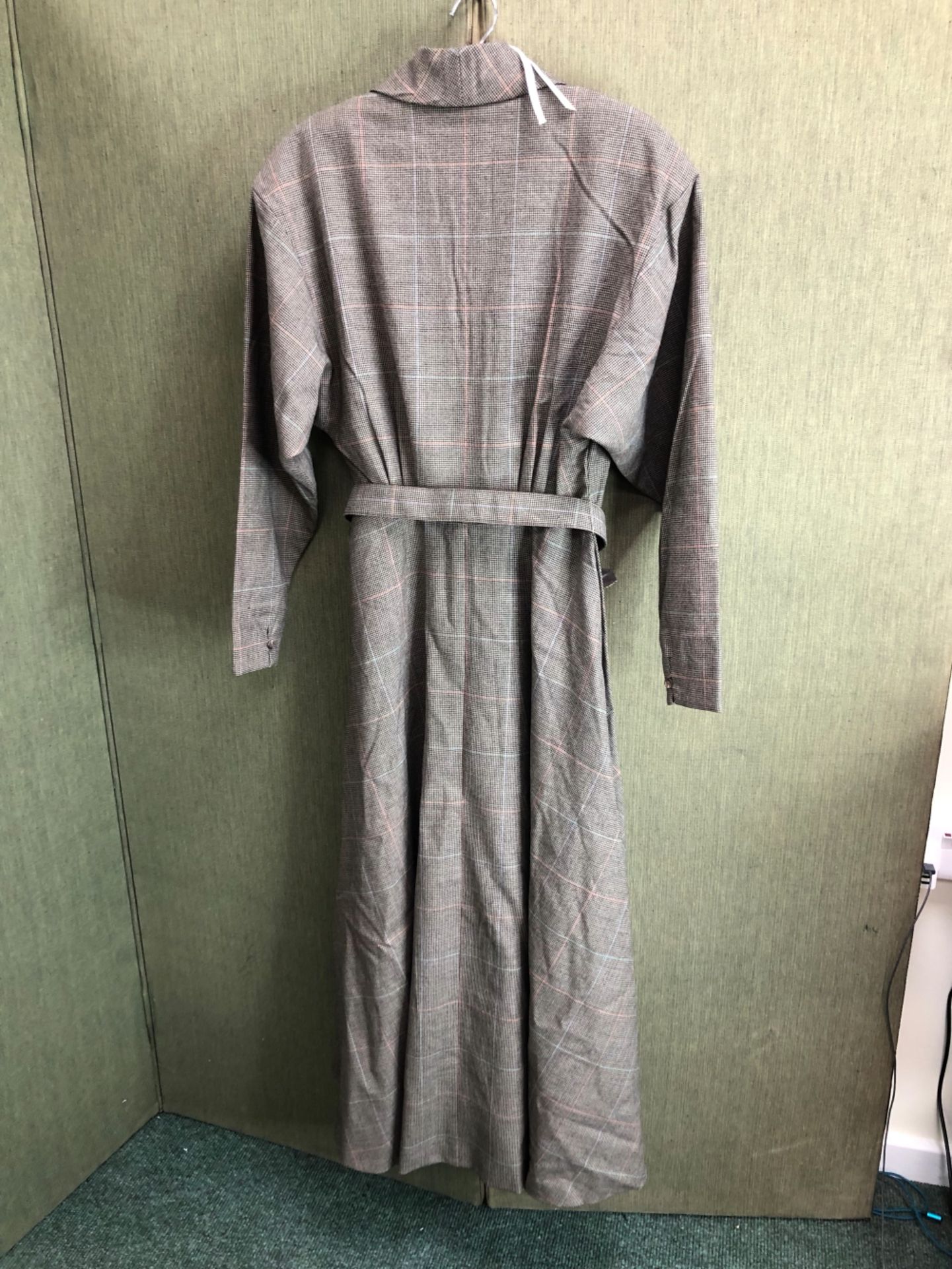 DRESS. EARLY 1980's RALPH LAUREN BELTED WOOL DRESS, US SIZE 8 - Image 4 of 8