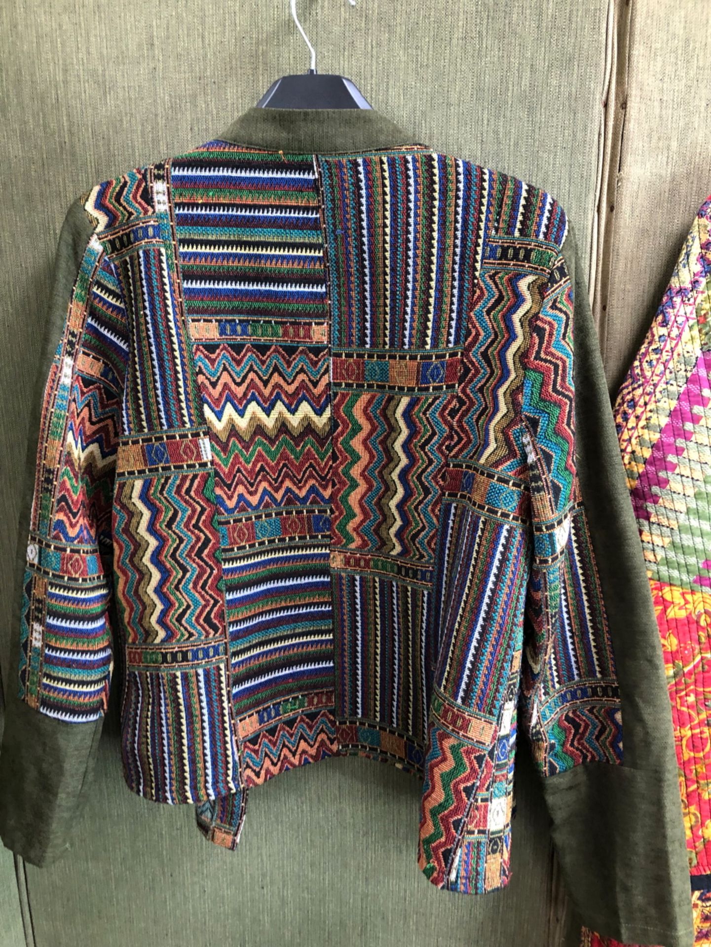 A STELLA MORGAN TAPESTRY EMBROIDERED STYLE JACKET SIZE 10, TOGETHER WITH A MULTI COLOURED THE SHOP - Image 5 of 11