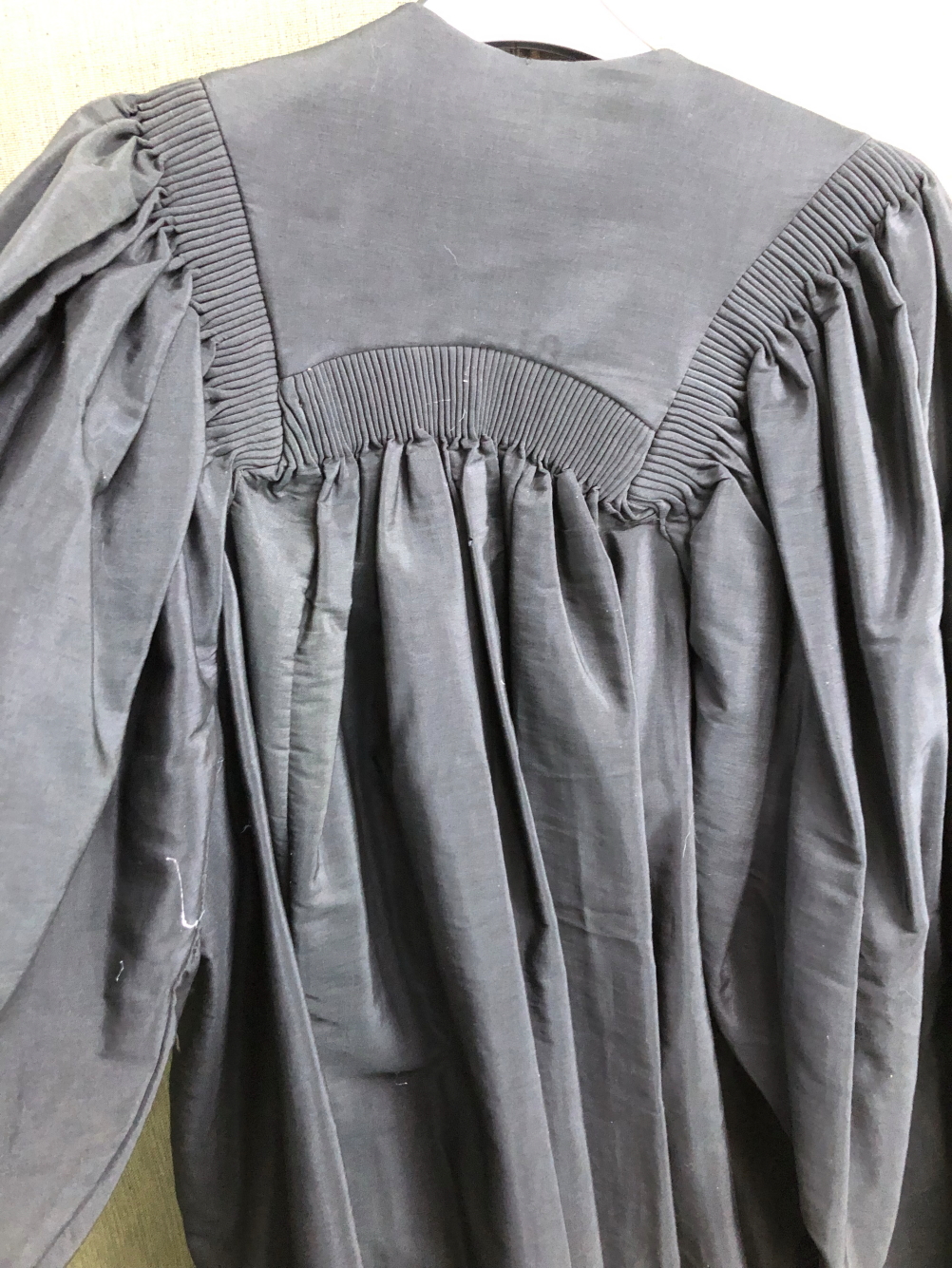 GOWN. A STARK BROTHERS BLACK GRADUATION GOWN. - Image 5 of 5