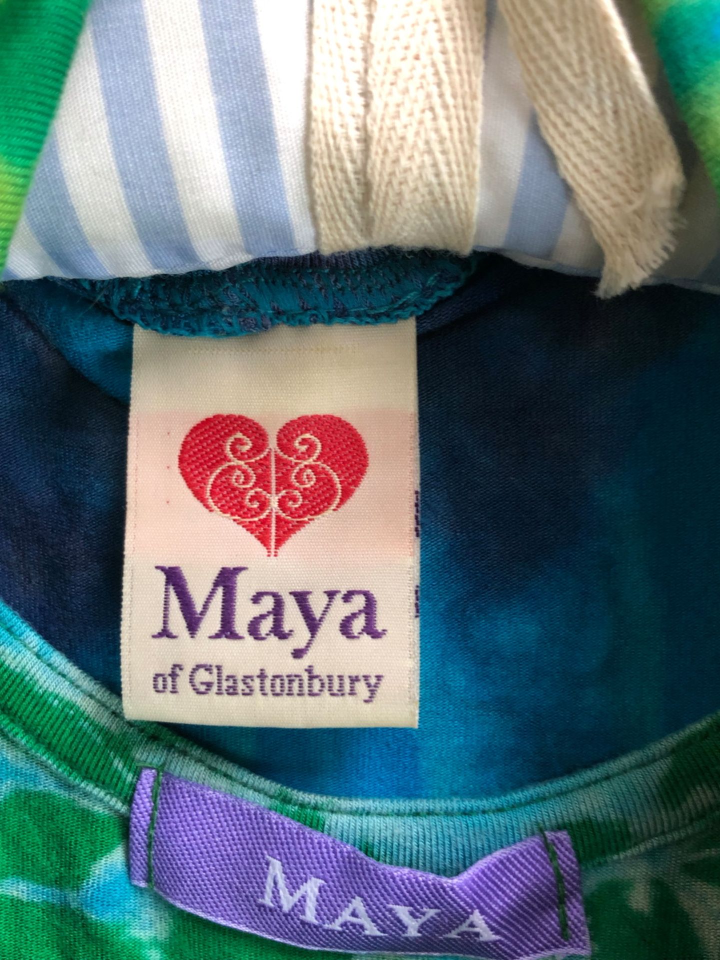 A MAYA OF GLASTONBURY LONG TIE DIE TSHIRT TOGETHER WITH A MAYA TIE DIE THIN JACKET (2) - Image 3 of 5