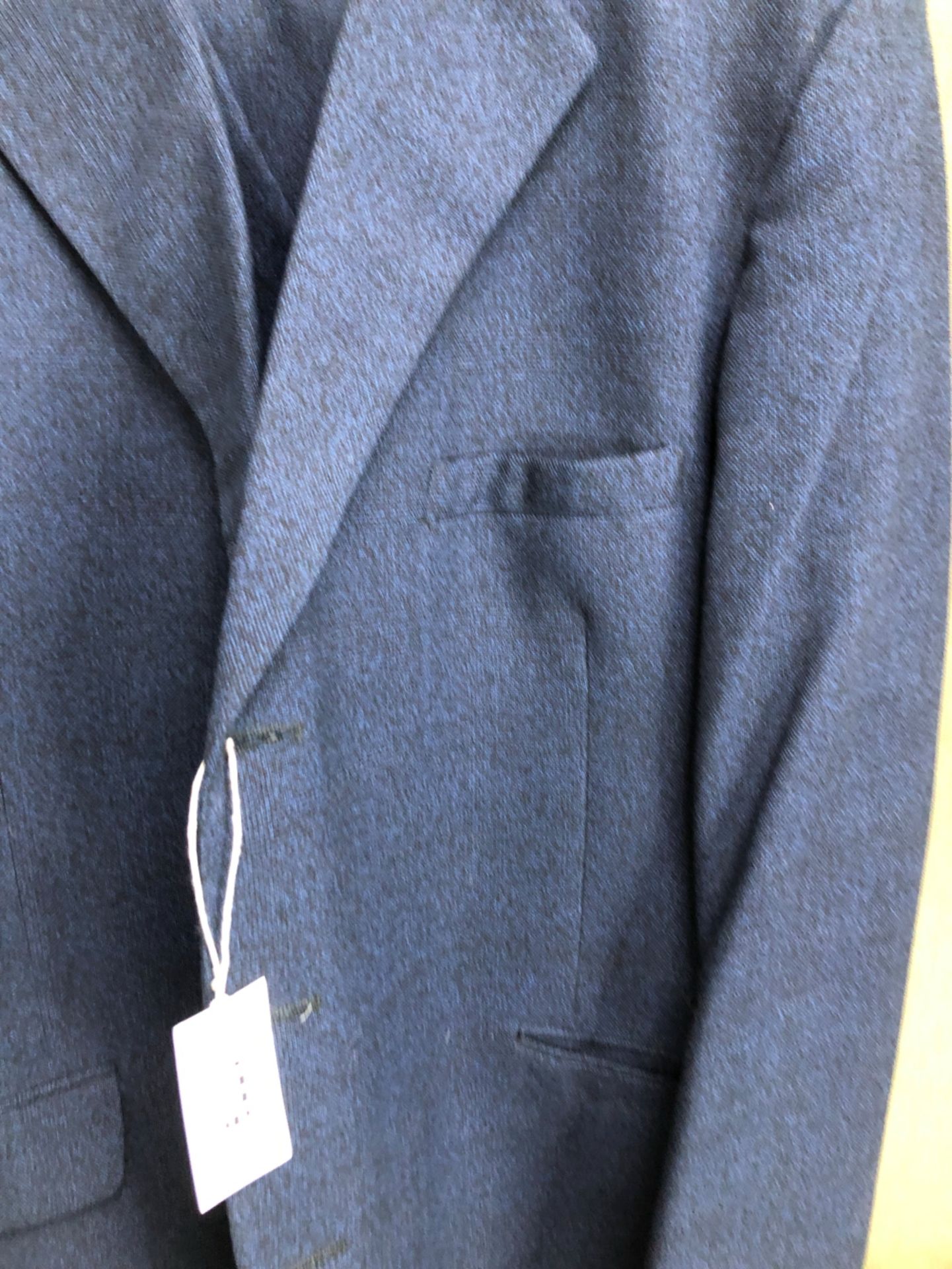 GENTS 3 PIECE SUIT: BURTON, DEEP BLUE, CHEST 42, WAIST 38 TOGETHER WITH JACKET: BERKETEX, SLATE - Image 2 of 6