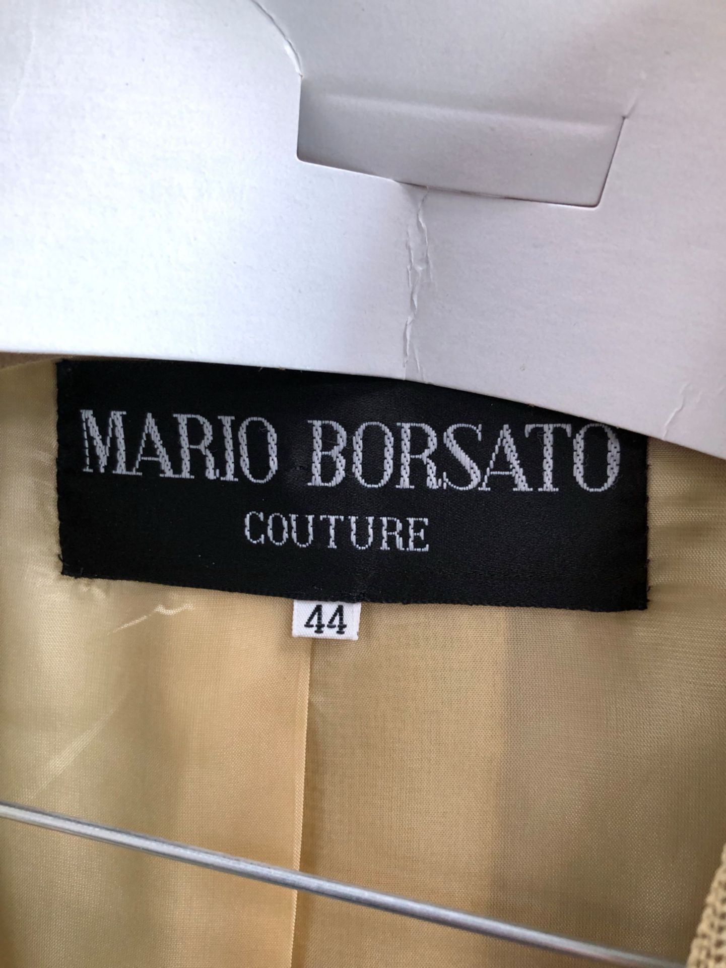 MARIO BORSATO COUTURE SAND LADIES TWO PIECE SUIT JACKET SIZE 44, TOGETHER WITH AN ANTONETTE FRANZ - Image 11 of 19