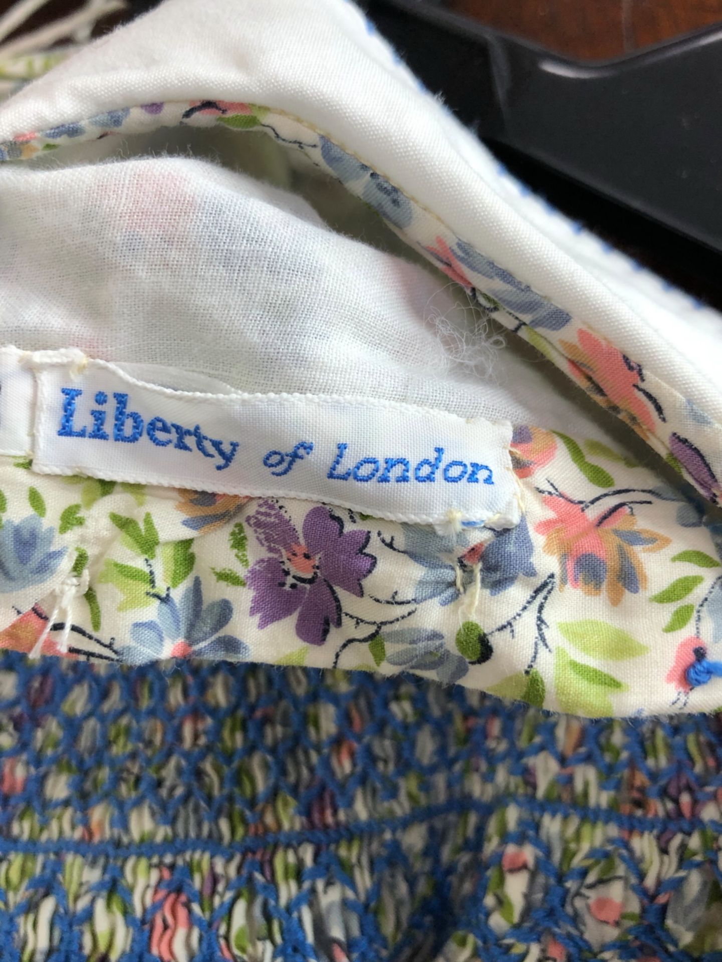 A LIBERTY OF LONDON SMOCKED CHILD'S DRESS, TOGETHER WITH TWO DANIEL HECHTER DRESSES (3) - Image 6 of 8