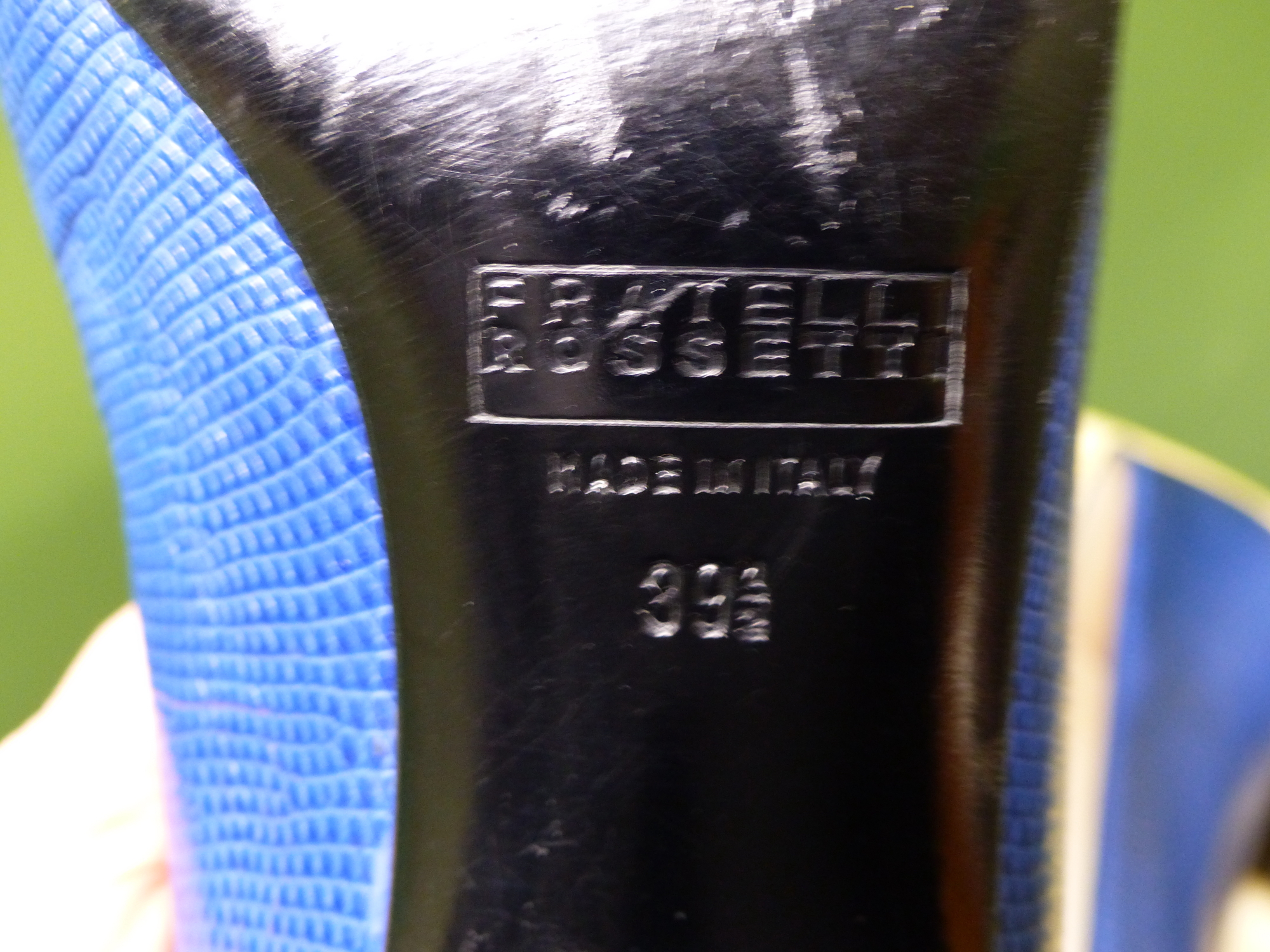 SHOES. FRATELL ROSSETTI BLUE CROC STYLE EUR SIZE 39.5, TOGETHER WITH PETER KAISER CAFE SUEDE UK SIZE - Image 7 of 12