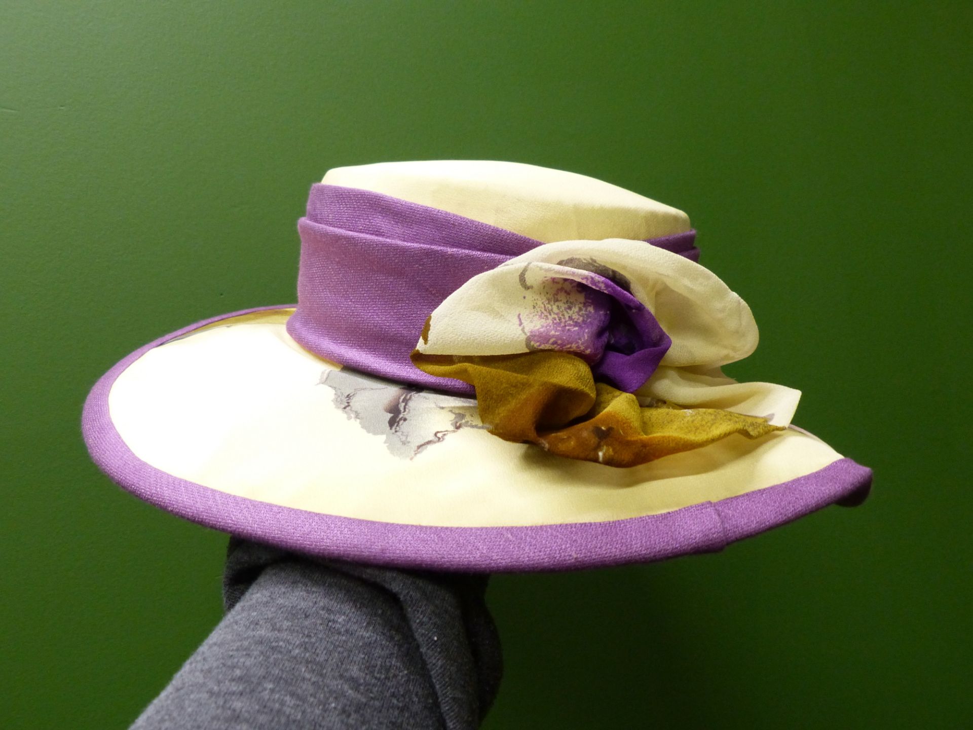 HATS. CHRISTYS ENGLAND BOATER HAT SIZE 58 71/2. TOGETHER WITH A LADIES WEDDING HAT. - Image 9 of 9